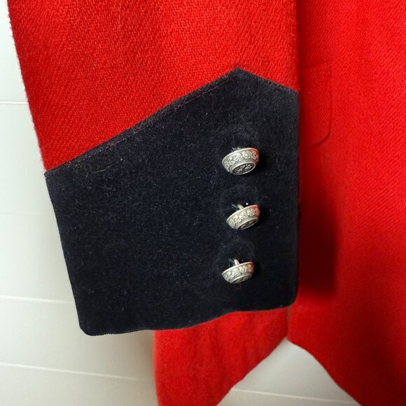 Equestrian Show Coat- Vintage Women's Sz Large- Red Stunning Panhandle Slim - Picture 9 of 11